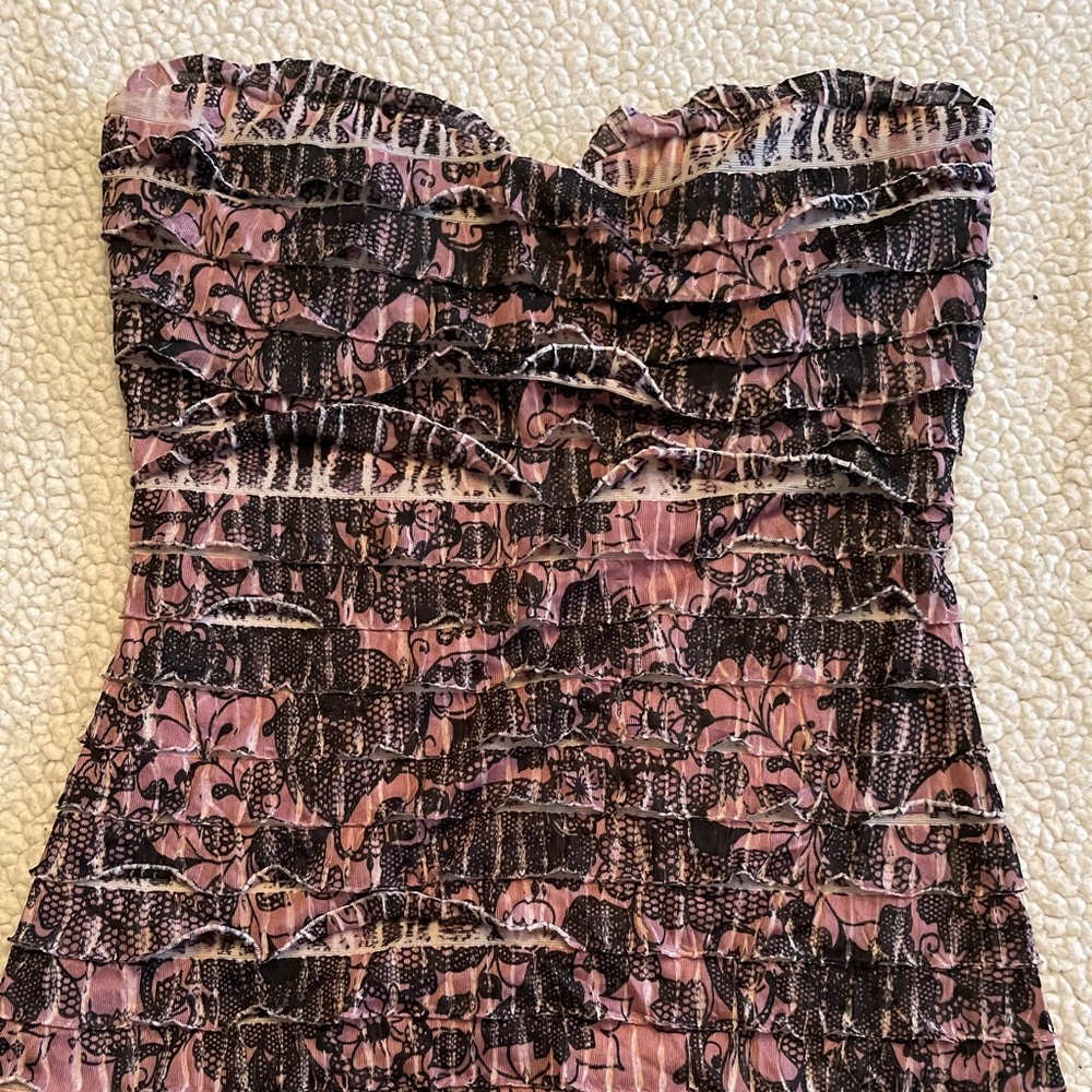 Ruffled Strapless/tube top